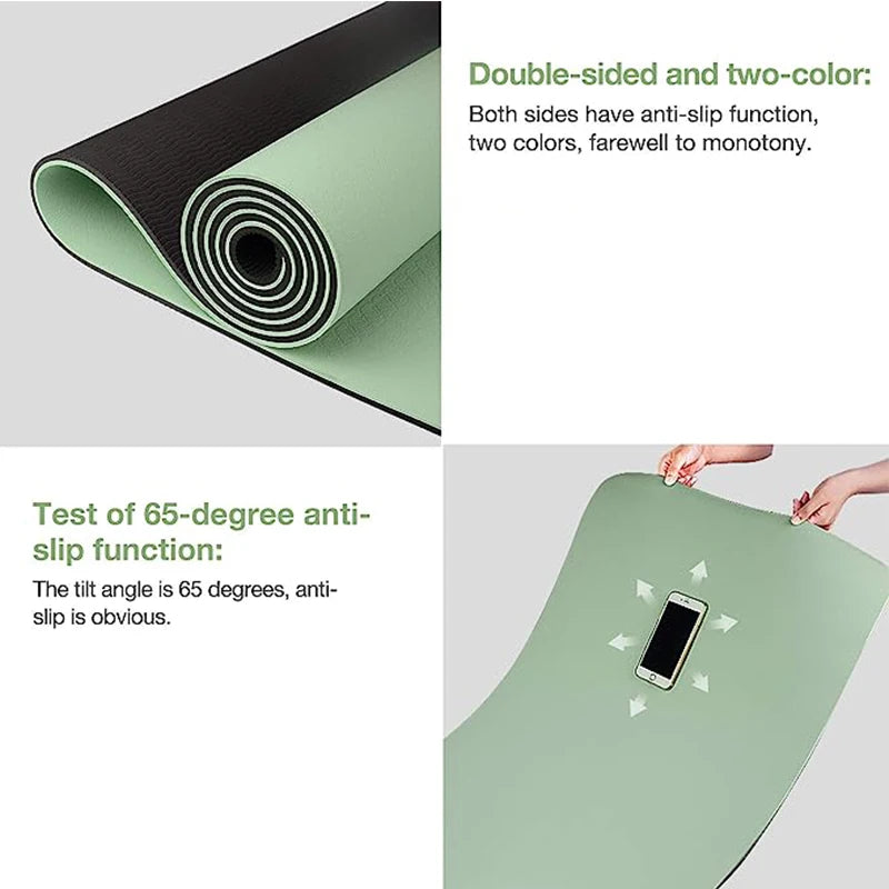 Sacred Grounding Yoga Mat — Two-Tone TPE