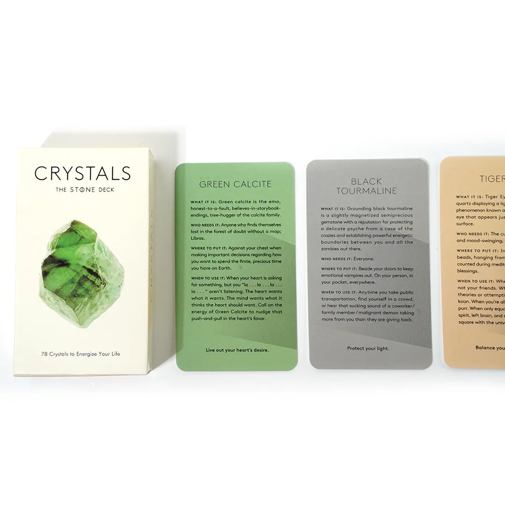 Sacred Stone Oracle – Crystal Tarot & Divination Deck