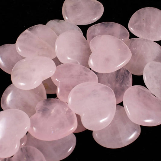 Radiant Hearts – 10-Piece Rose Quartz Gemstone Set