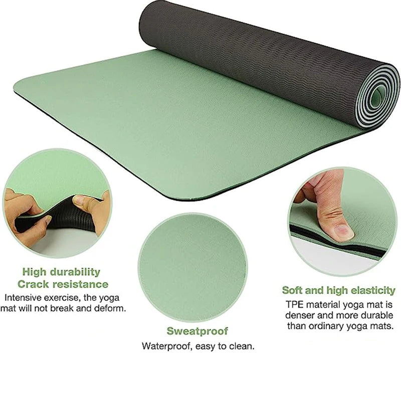Sacred Grounding Yoga Mat — Two-Tone TPE