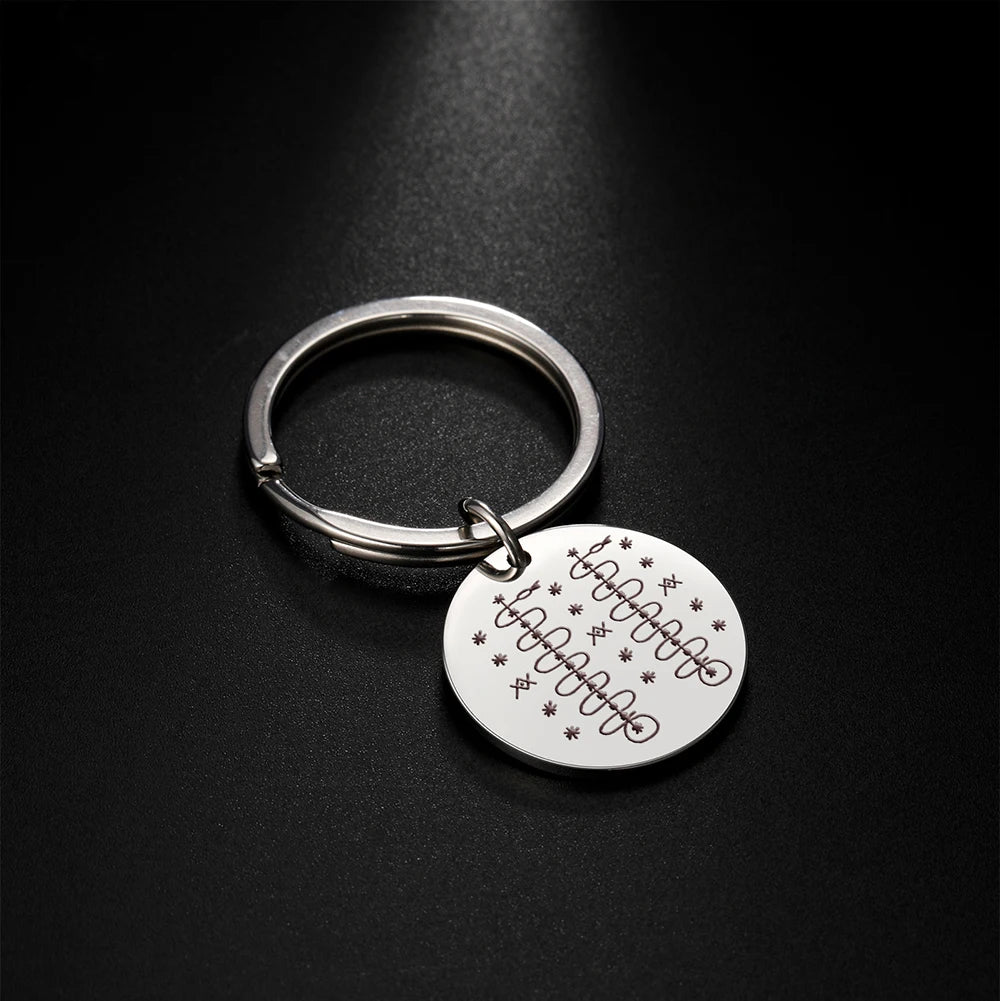 Mystic Voodoo Veve Keychain – Symbols of the Divine Loa