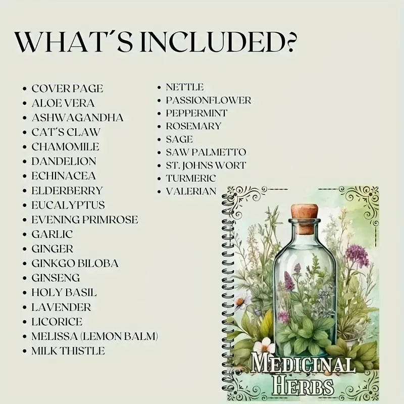Herbal Grimoire & Spell Jar Guide – Healing, Protection, Luck & Witchcraft Wisdom