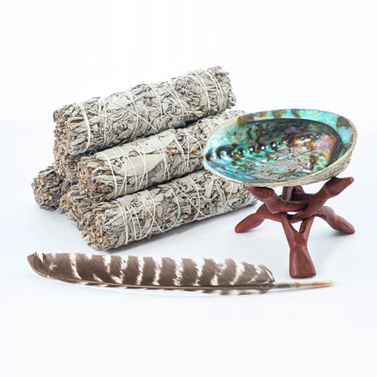 White Sage & Palo Santo Bundle – Sacred Smudging Set for Energy Clearing, Healing & Protection (1–50pcs
