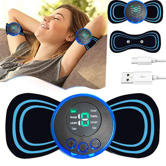 Mini Intelligent Neck & Shoulder Massager – Portable Wellness Patch with Adjustable Healing Modes