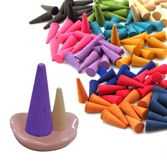 Aromatherapy Cone Incense – Relaxing Fragrance Pack for Peace, Energy & Sleep