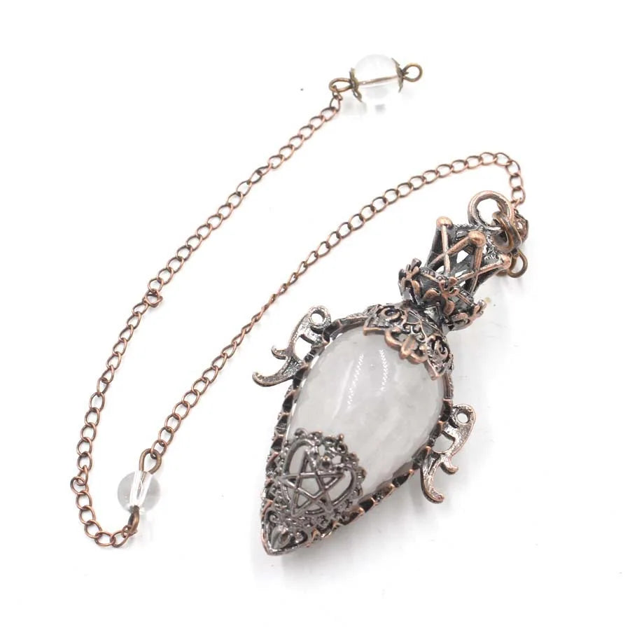 Natural Stone Pendulum Collection :Channel clarity. Awaken your inner guidance