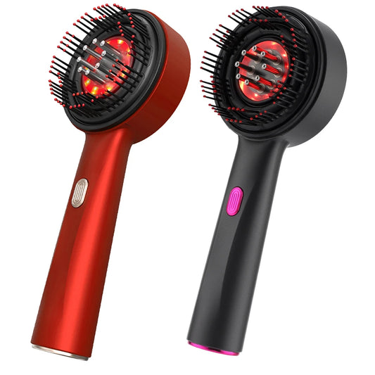 Electric Scalp Massager Comb with Infrared Light – Hair Growth & Oil Applicator Tool for Hair Loss & Scalp Care
