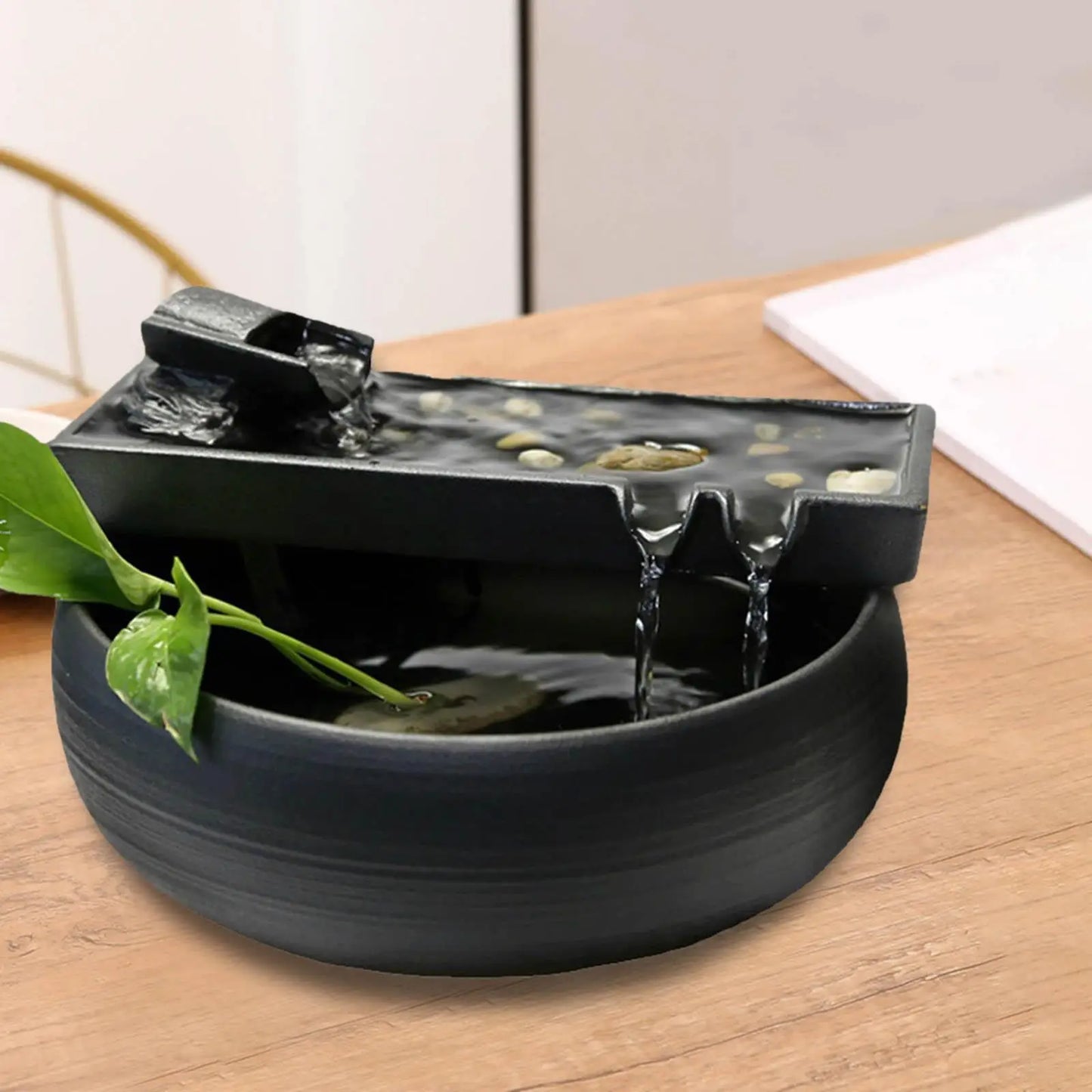Tranquility Bowl – Minimalist Water Fountain for Zen Desks & Sacred Spaces