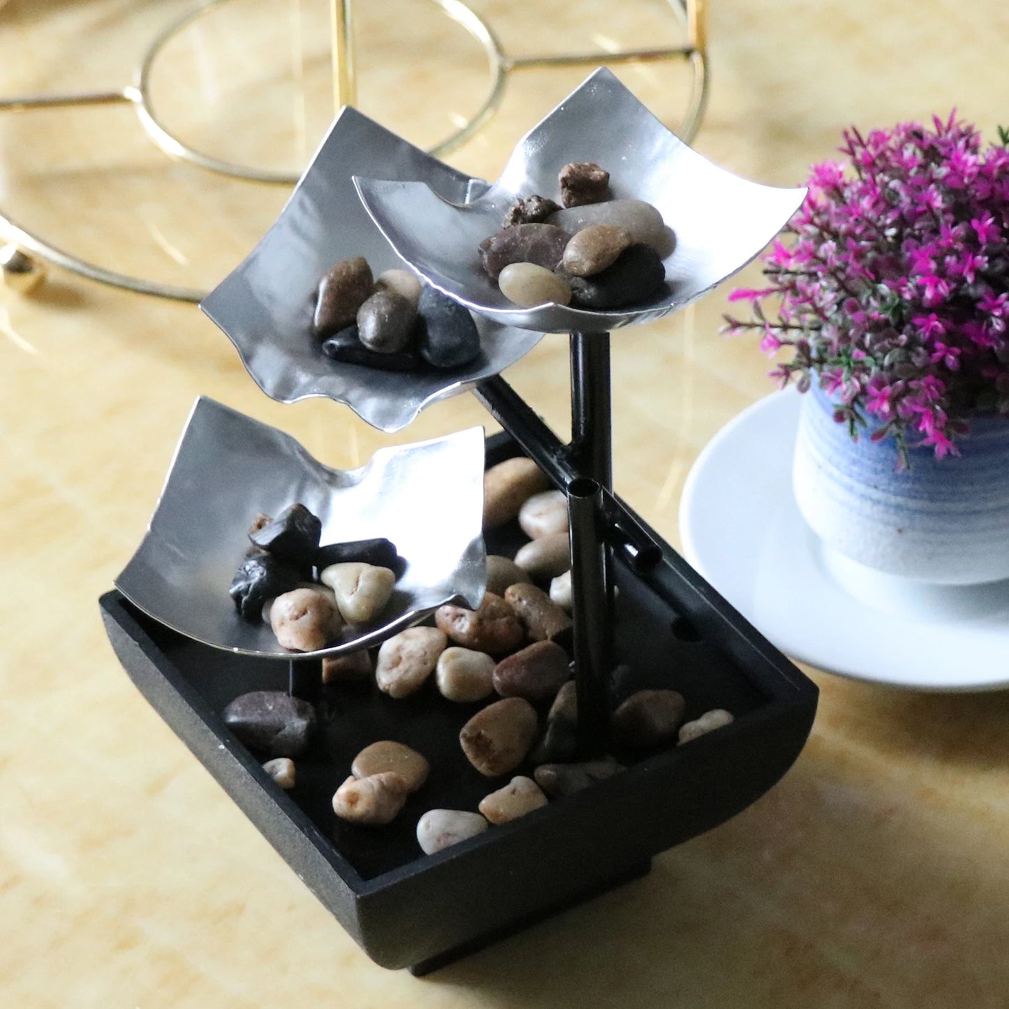 Sacred Balance – Mini Zen Sand Garden with Buddha & Healing Stones
