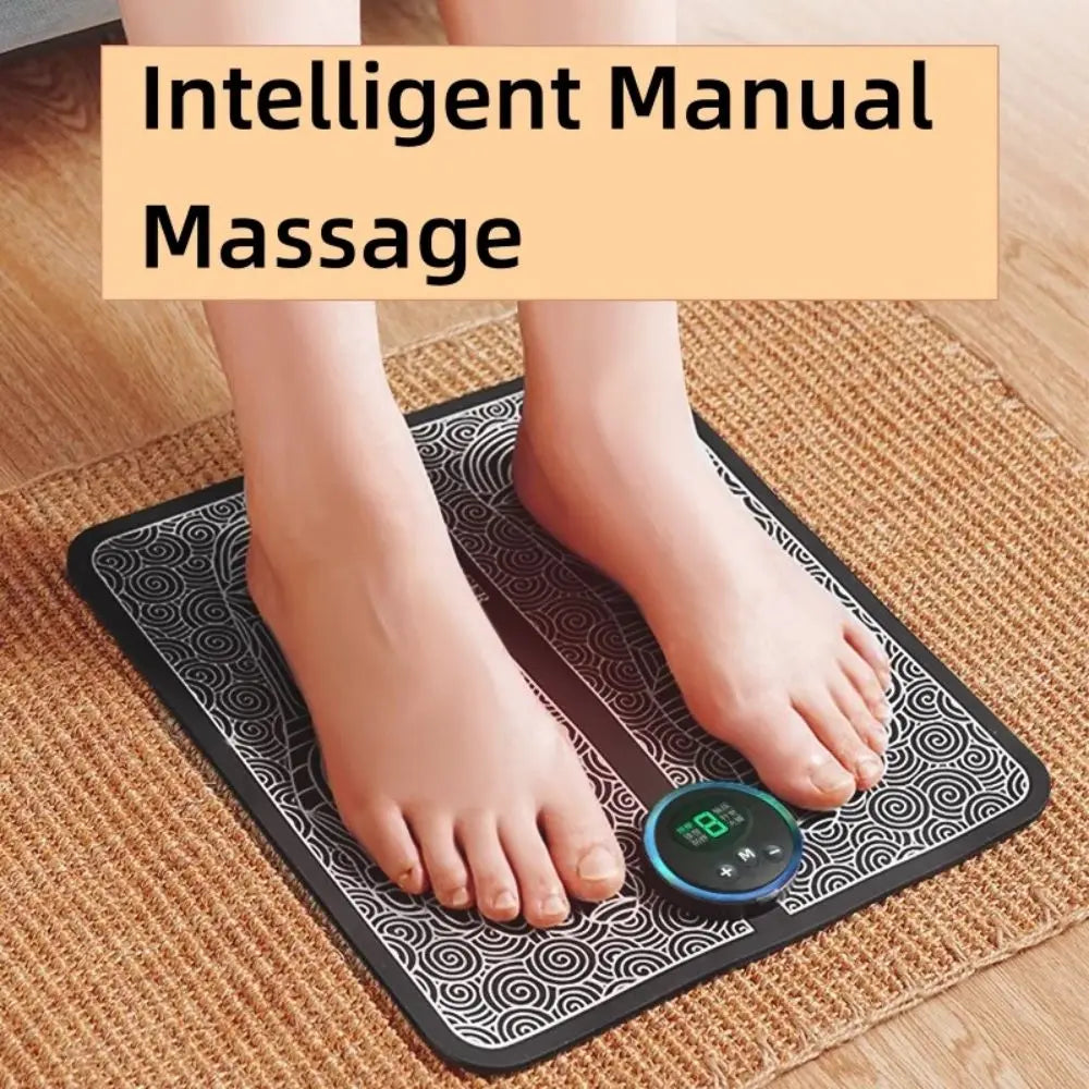 Rechargeable EMS Foot Massager Pad – Acupressure Mat for Pain Relief, Muscle Relaxation & Circulation Boost