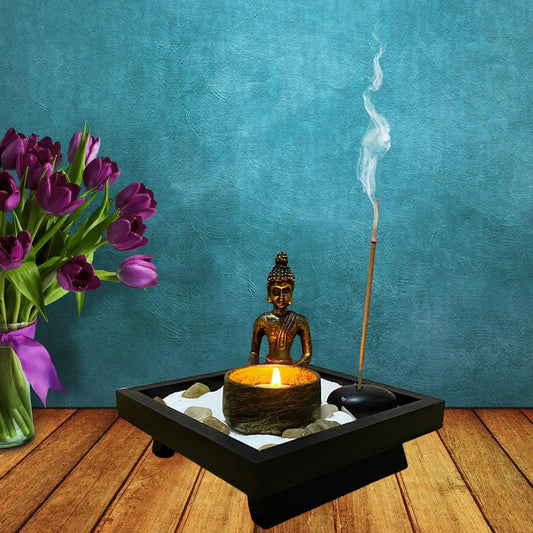 Mystic Lotus: Ceramic Incense Burner – Sacred Aromatherapy Holder